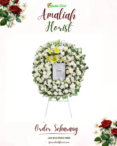 Krans Bunga Duka Cita di Bandar Selamat